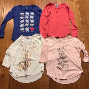 Girls Old Navy long sleeve shirts